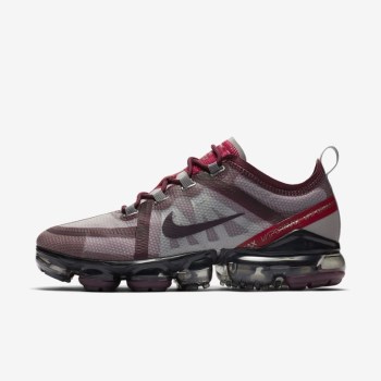 Nike Air VaporMax 2019 - Női Utcai Cipő - Bordó/Metal/Piros/Bordó Szürke